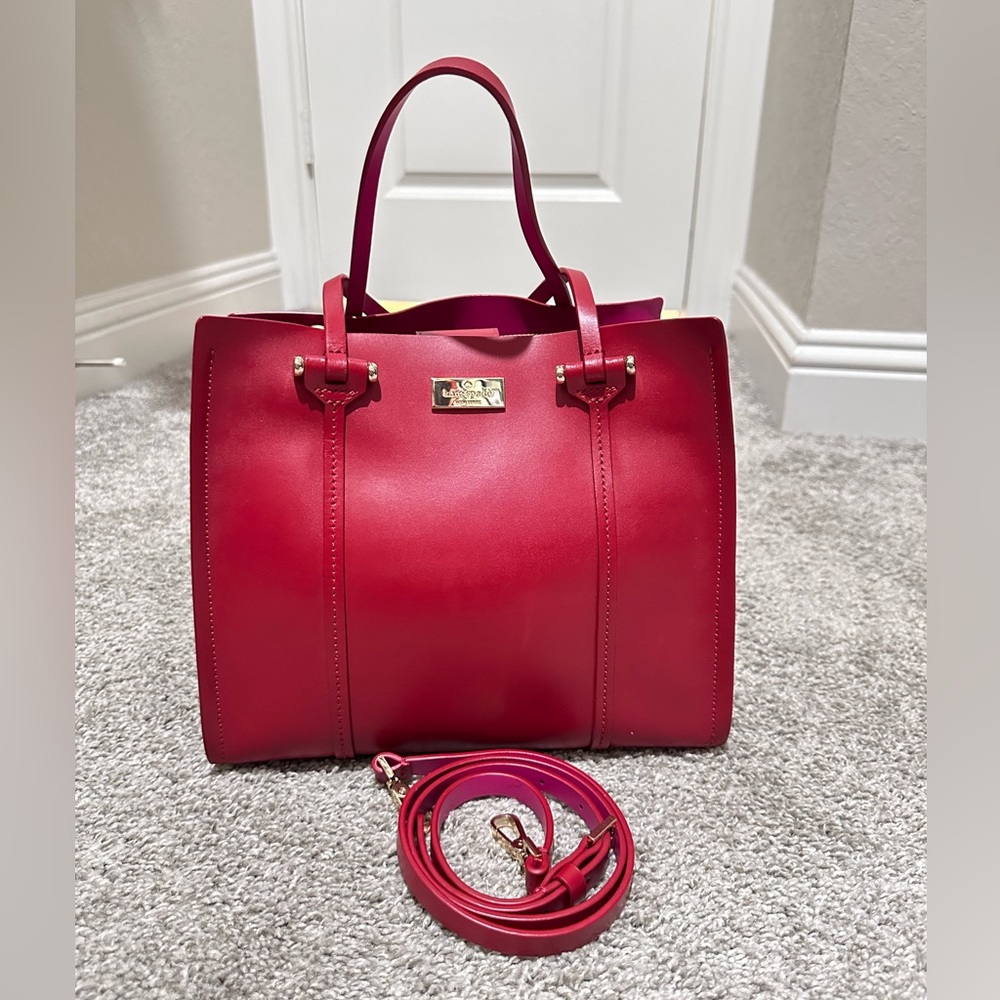 COPY - Kate Spade Arbour Hill Elodie Clocktower/Leather Crossbody Tote Bag